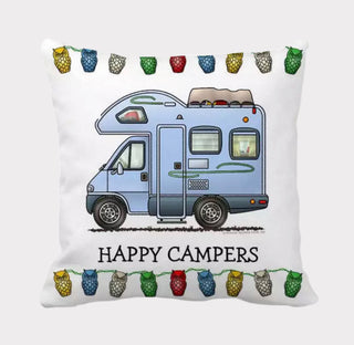 Happy Camper Auto Kissen 45cmx45cm