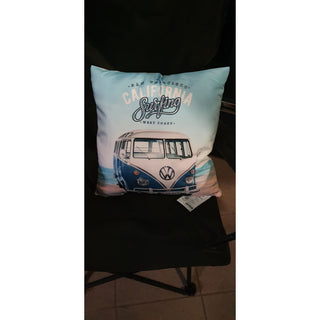 VW Volkswagen cuddly cushion Bulli T1 blue 40 cm x 40